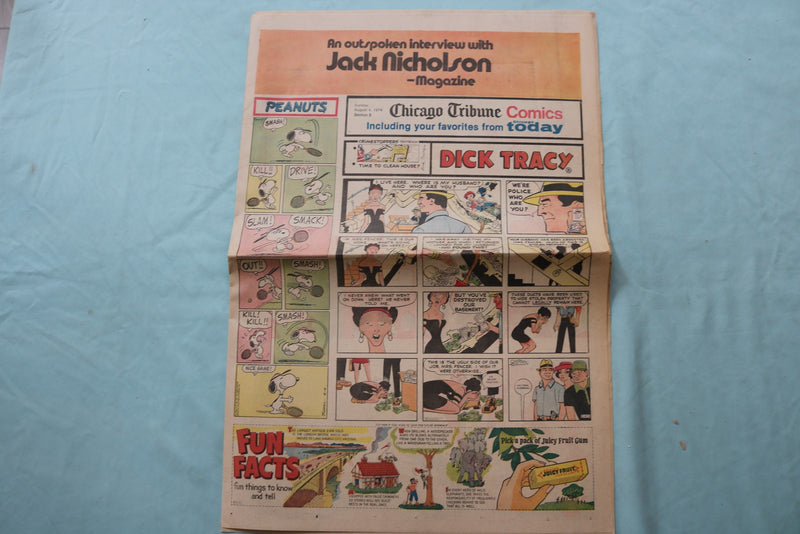 1969-1974 SATURDAY-SUNDAY COLOR COMIC SECTIONS - LOT OF 3 - NP 9175