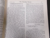 1919 SATURDAY REVIEW 2 BOUND VOLUMES - COMPLETE YR- PUBLISHED IN LONDON - R 1124