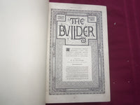 1898 JAN-DEC THE BUILDER U. K. MAGAZINE BOUND VOLUMES - 2 VOLS - FOLD OUTS - C 4