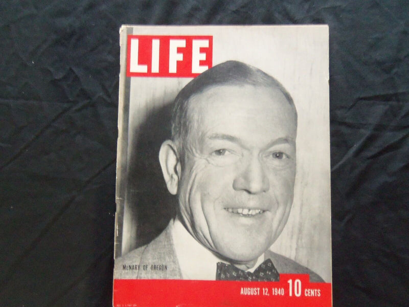 1940 AUGUST 12 LIFE MAGAZINE - REPUBLICAN VP NOMINEE CHARLES MCNAVY - L 195