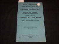 1983 HOUSE OF COMMONS ENERGY COMMITTE THIRD REPORT - HEAT & POWER - J 8969
