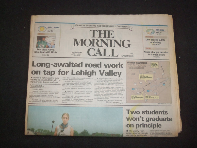 1991 JUN 11 MORNING CALL NEWSPAPER-ALLENTOWN, PA-LEHIGH VALLEY ROADWORK -NP 8273