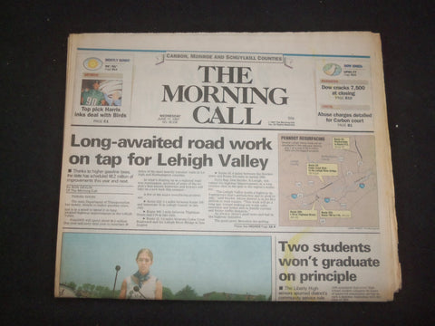 1991 JUN 11 MORNING CALL NEWSPAPER-ALLENTOWN, PA-LEHIGH VALLEY ROADWORK -NP 8273