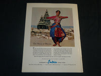 1962-1963 THE UDAY SHANKAR HINDU DANCERS & MUSICIANS BALLET PROGRAM - J 5132