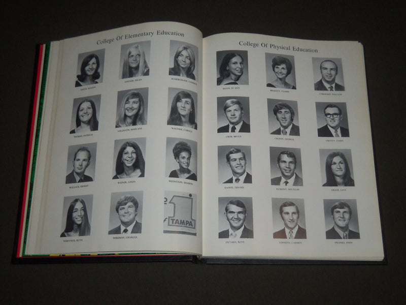 1971 MOROCCAN UNIVERSITY OF TAMPA YEARBOOK - FLORIDA - NICE PHOTOS - YB 1269