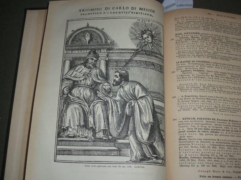 1914 JOSEPH BAER & CO. BOOK CATALOG NO. 698 - ITALIAN - NICE PLATES - KD 4592