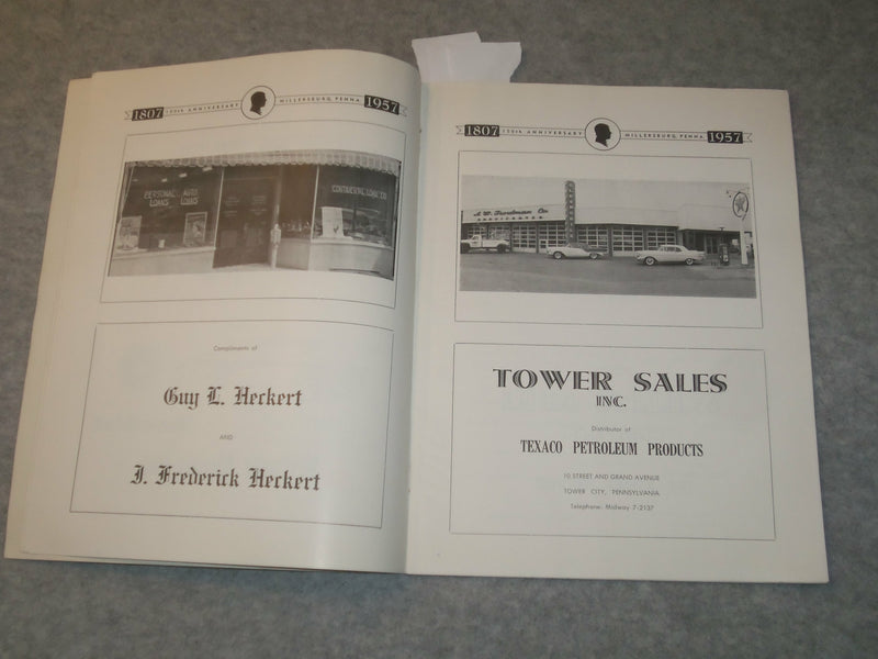 1957 MILLERSBURG PENNSYLVANIA SESQUICENTENIAL 1807-1957 PROGRAM - J 6287