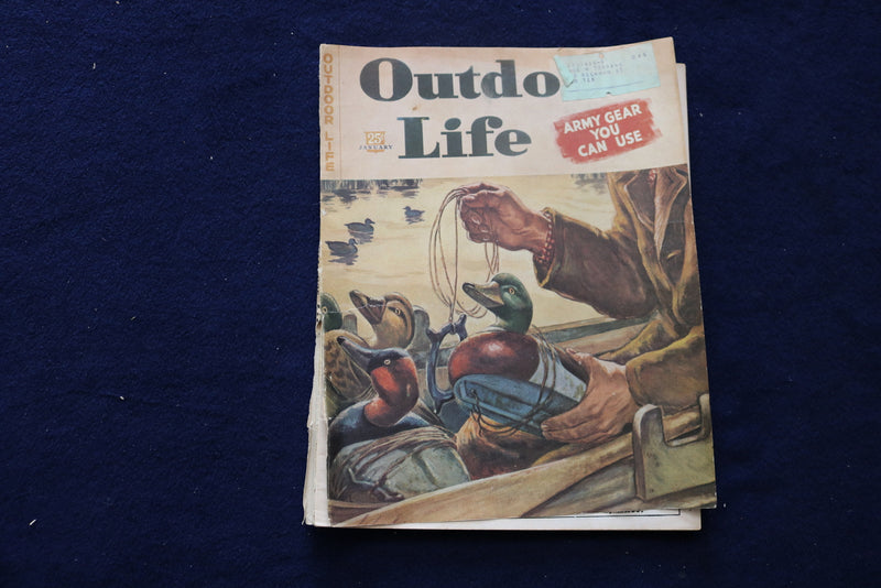 1946 JANUARY OUTDOOR LIFE MAGAZINE - FISHING, HUNTING, CAMPING - E 9116