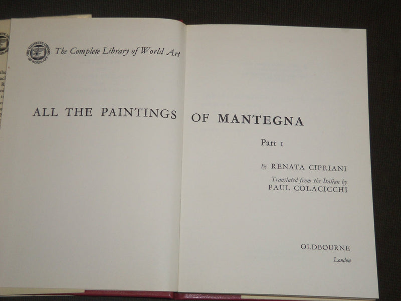 1963 ALL THE PAINTINGS OF MANTEGNA VOLUME 1 & 2 - NICE PRINTS - J 5197