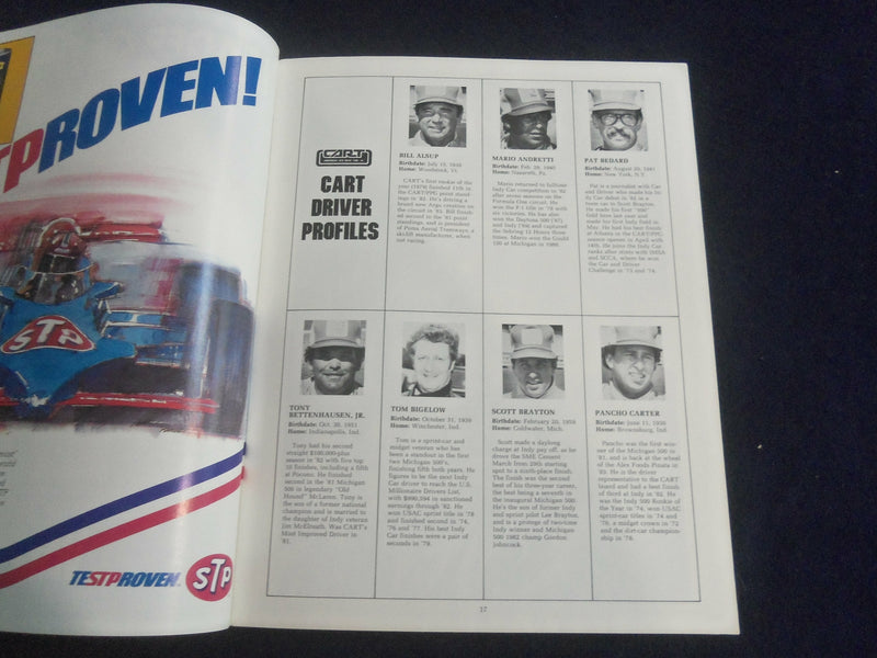 1983 SEPTEMBER 18 THE DETROIT NEWS GRAND PRIX RACING PROGRAM - SP 3898O