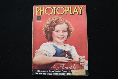 1937 NOVEMBER PHOTOPLAY MAGAZINE - SHIRLEY TEMPLE COVER - E 25397