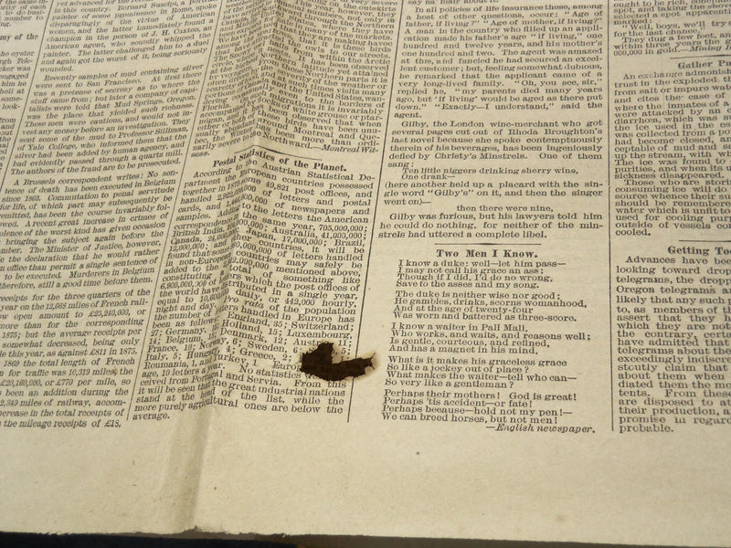 1877 JAN 24 WEEKLY COMMERCIAL ADVERTISER - COUNTING THE VOTE ELECTION - NP 8963