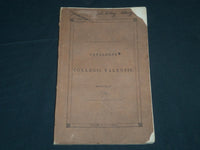 1844 CATALOGUS SENATUS ACADEMICI COLLEGII YALENSIS NOVI-PORTUS BOOK - J 4498