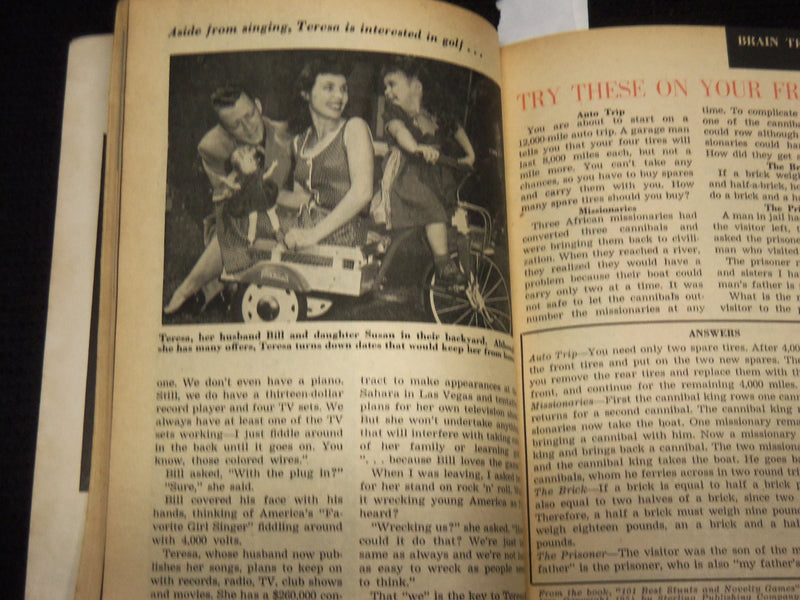 1956 DECEMBER COMPACT YOUNG PEOPLE'S DIGEST MAGAZINE - TERESA BREWER - SP 4862I