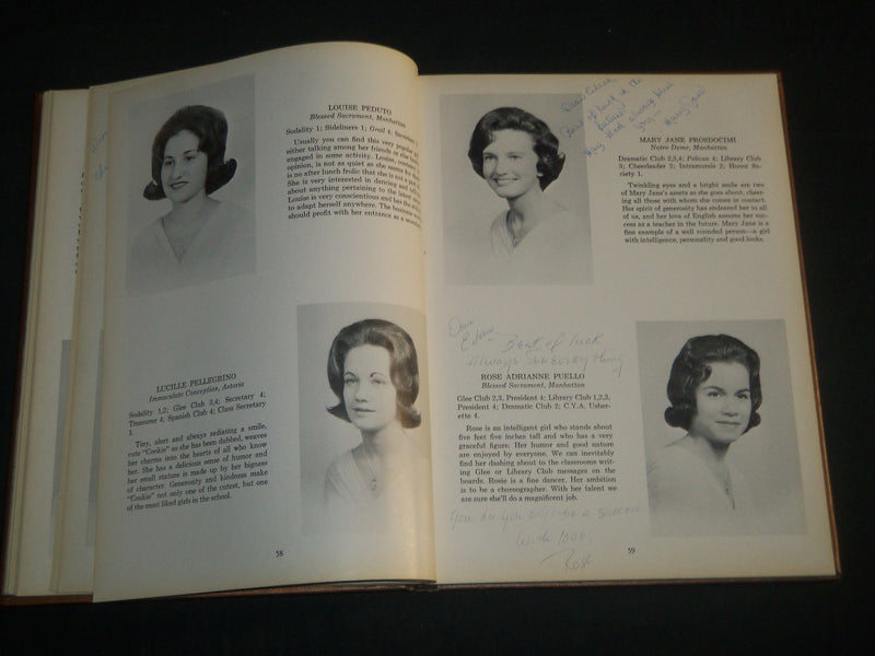 1963 THE GRAIL BLESSED SACRAMENT HIGH SCHOOL YEARBOOK - NEW YORK CITY - YB 1846