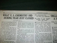 1934 JANUARY-APRIL CHEMICALS MAGAZINE BOUND VOLUME - NICE ADS - KD 2951