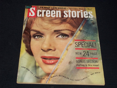 1960 JULY SCREEN STORIES MAGAZINE - DEBBIE REYNOLDS FRONT COVER - E 14120