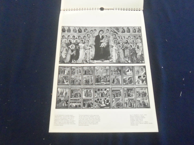 1978 THE MAESTA BY DUCCIO - OLIVETTI CALENDAR - GREAT PAINTINGS - ST 2648H