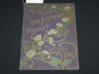 1906 MARYLAND LIFE INSURANCE COMPANY ALMANAC - SOFTCOVER - J 6867