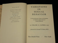 1956 VARIATIONS IN SEXUAL BEHAVIOR HARDCOVER BOOK BY FRANK S. CAPRIO - KD 6406