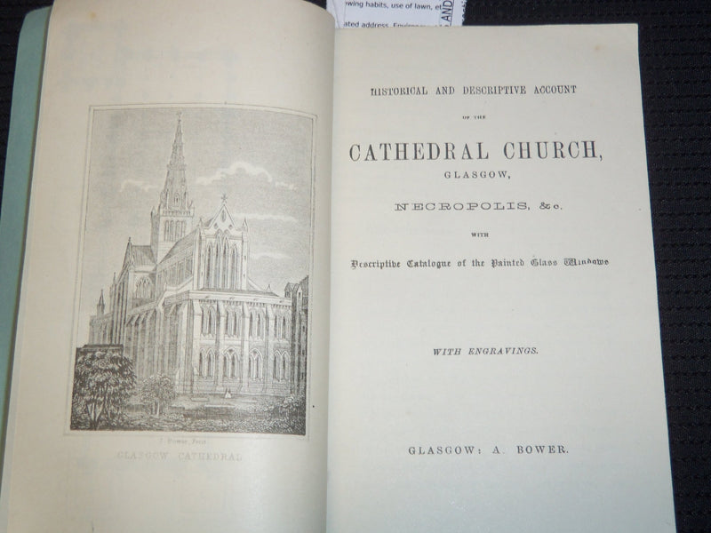 1904 HISTORY OF THE CATHEDRAL CHURCH BOOK - GLASGOW - 12TH EDITION - J 9520