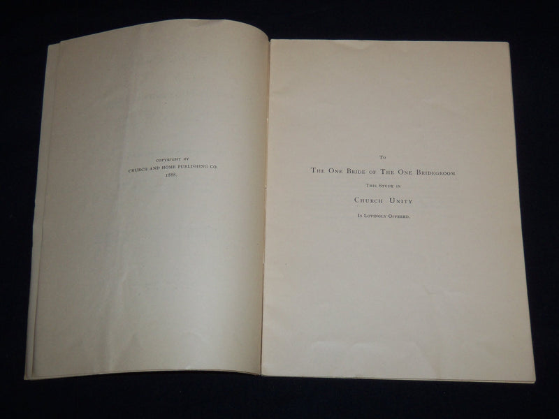 1888 THE UNITY OF THE CHURCH BOOK BY REV. GEORGE BOARDMAN - J 8867