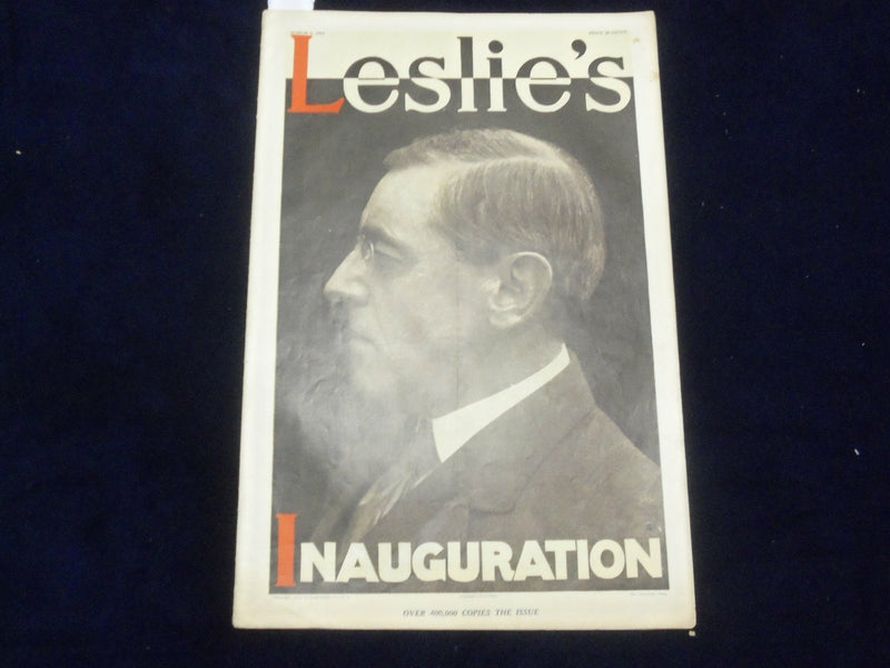 1913 MARCH 6 LESLIE'S WEEKLY MAGAZINE - INAUGURATION - ST 6080