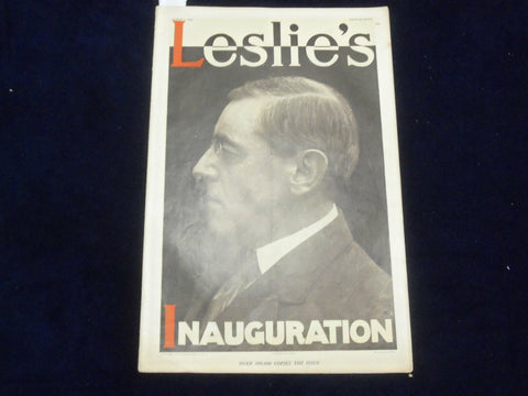 1913 MARCH 6 LESLIE'S WEEKLY MAGAZINE - INAUGURATION - ST 6080