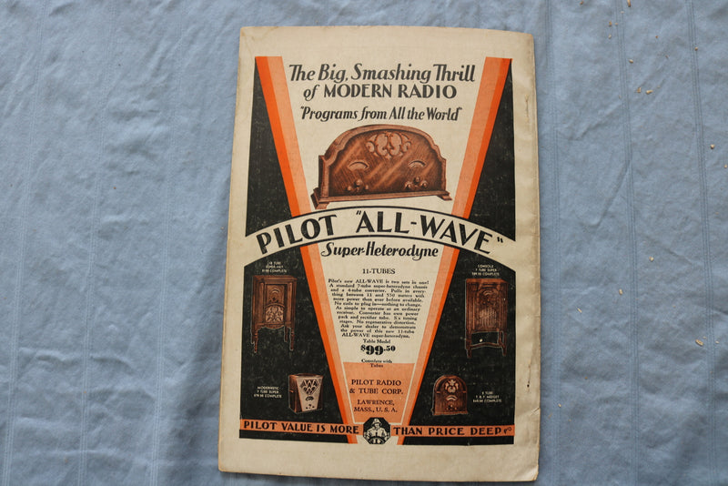1931 FALL RADIO DESIGN SOFTCOVER HANDBOOK - PILOT ALL-WAVE - K 322