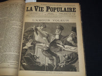 1885 JANUARY-MARCH LA VIE POPULAIRE FRENCH MAGAZINE BOUND VOLUME - R 89A