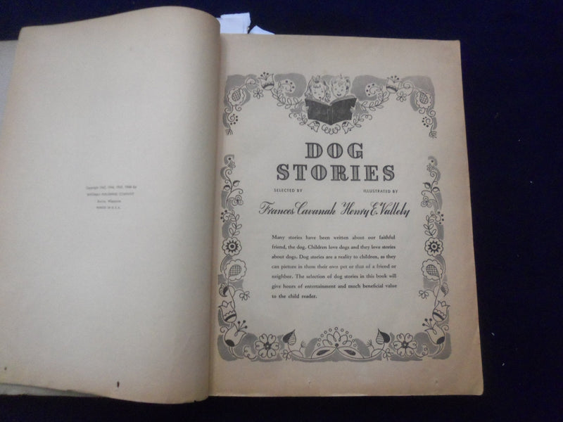 1946 BIG BIG FAVORITE STORIES - DOG STORIES-BLACK BEAUTY SOFTCOVER BOOK- KD 8493
