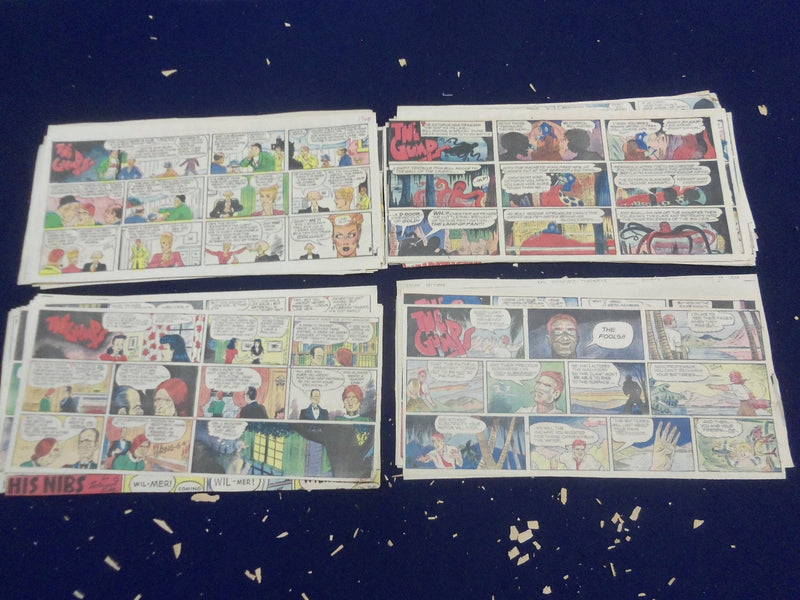 1940's-1950 THE GUMPS COLOR COMIC STRIPS - LOT OF 108 - NP 5200