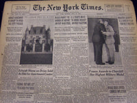 1947 MAY 11 NEW YORK TIMES - FRANCE AWARDS TO CHURCHILL MILITARY MEDAL - NT 73