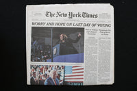 2024 NOVEMBER 5 NEW YORK TIMES - WORRY AND HOPE ON LAST DAY OF VOTING