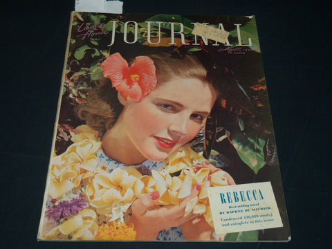 1939 AUGUST LADIES HOME JOURNAL MAGAZINE - NICE COVER - REBECCA - F 334