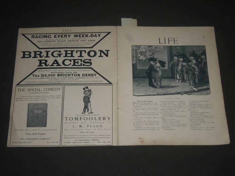 1904 JULY 21 LIFE MAGAZINE - CHARLES DANA GIBSON COVER - ST 414A