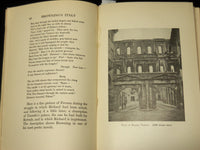 1907 BROWNING'S ITALY HARDCOVER BOOK BY HELEN ARCHIBALD CLARK - KD 9413