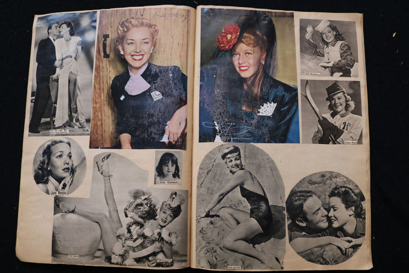 MOVIE STARS SCRAPBOOK, LOADED - ANN SHERIDAN - JUDY GARLAND - E 24910