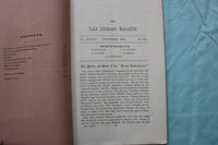 162-1863 YALE LITERARY MAGAZINE - LOT OF 2 - K 3284