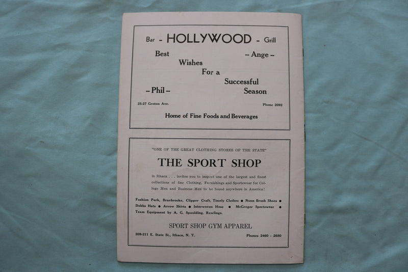 1946 NOVEMBER 2 ST. LAWRENCE VS. CORTLAND STATE FOOTBALL PROGRAM - K 3391