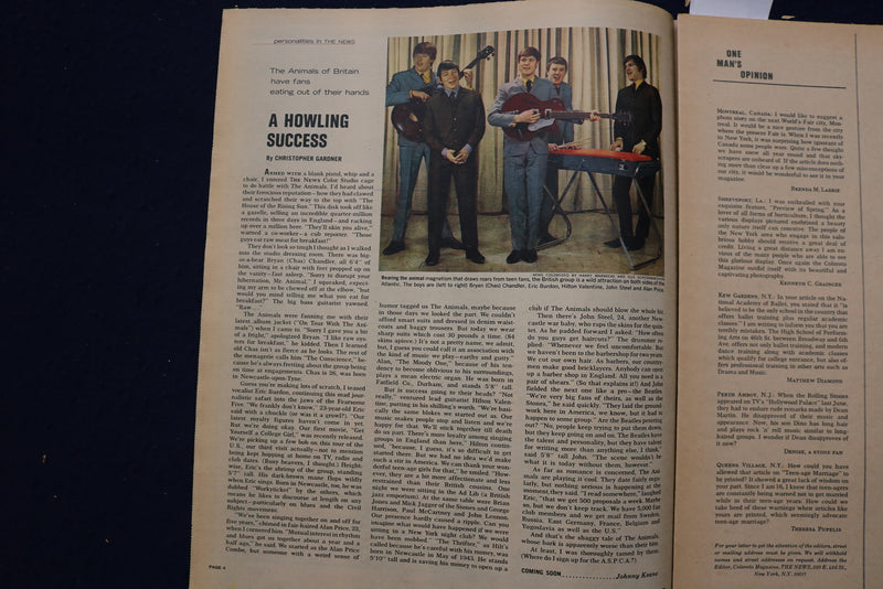 1965 APR 4 SUNDAY NEWS COLOROTO MAGAZINE-TONY FRANCIOSA - NY YANKS/METS- E 23216