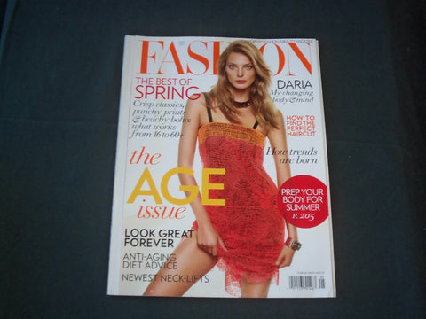 2011 MAY FASHION MAGAZINE - CANADIAN EDITION - DARIA COVER - B 6015