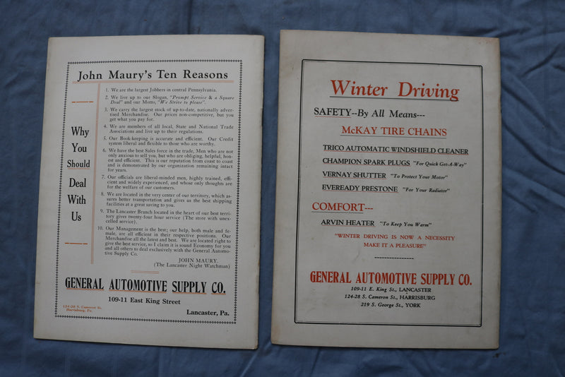 1927-1930 LANCASTER MOTORIST MAGAZINE - LOT OF 12 - O 3737