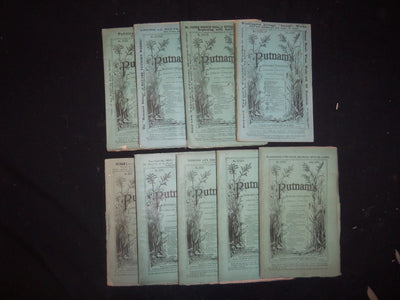 1870 PUTNAM'S MONTHLY MAGAZINE - LOT OF 9 ISSUES - WR 1164