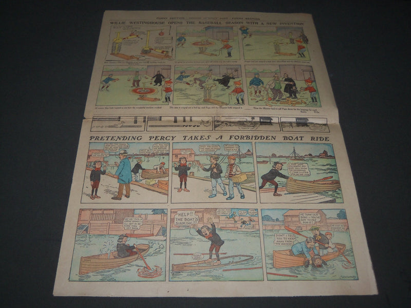 1905 APRIL 2 BOSTON SUNDAY POST COLOR COMICS SECTION - NP 2823