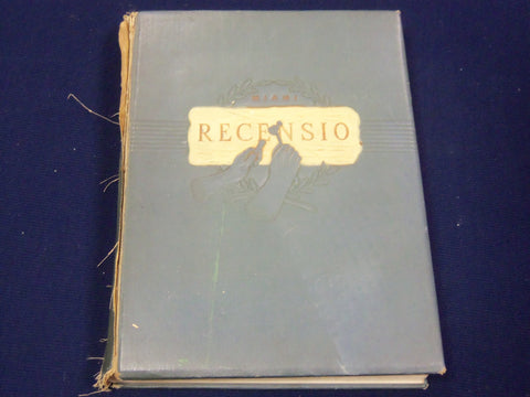 1941 RECENSIO MIAMI UNIVERSITY YEARBOOK - OXFORD OHIO - GREAT PHOTOS - YB 674