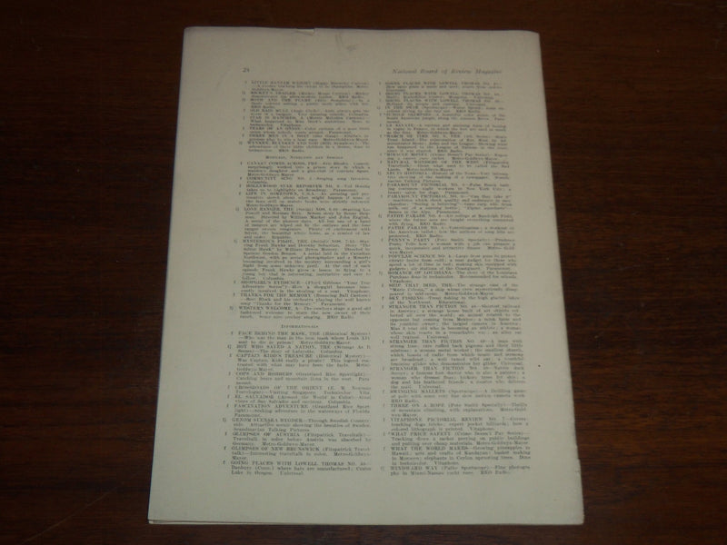 1938 APRIL NATIONAL BOARD OF REVIEW MAGAZINE - BETTE DAVIS COVER - K 1146