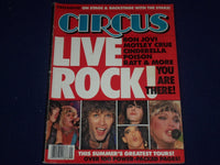 1987 SEPTEMBER 30 CIRCUS MAGAZINE - LIVE ROCK! COVER - GREAT PHOTOS - J 468