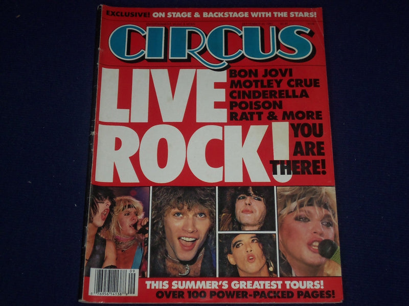 1987 SEPTEMBER 30 CIRCUS MAGAZINE - LIVE ROCK! COVER - GREAT PHOTOS - J 468