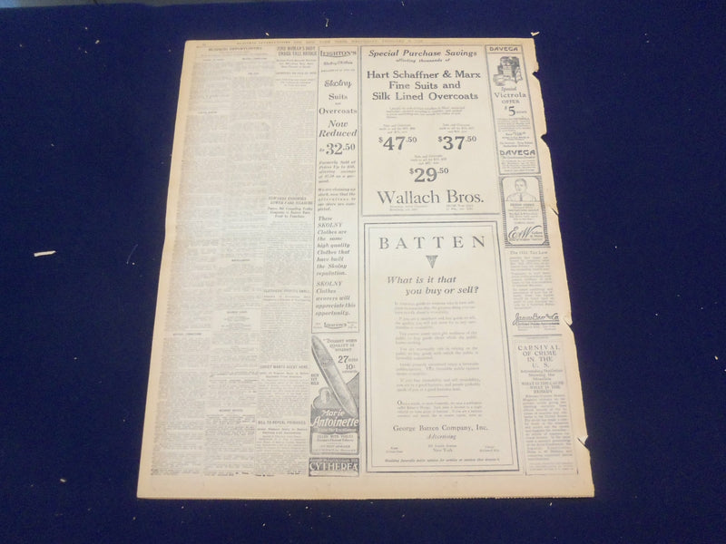 1922 FEBRUARY 8 NEW YORK TIMES - FILM STAR FAINTS AT TAYLOR FUNERAL - NT 9006